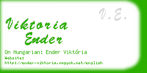 viktoria ender business card