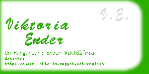 viktoria ender business card